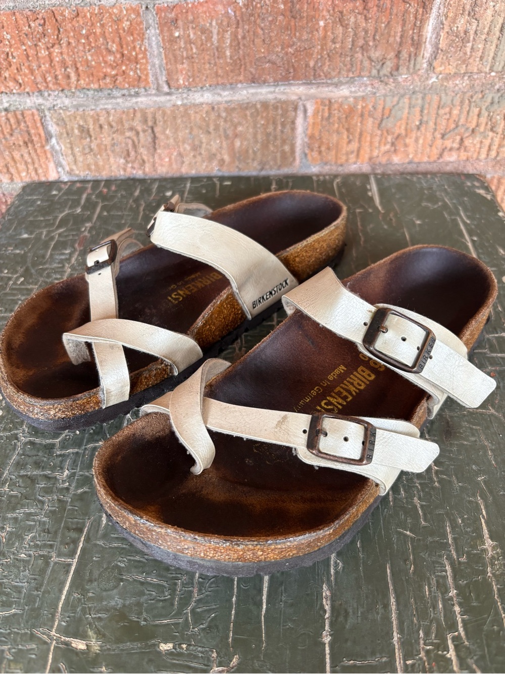 Birkenstock Mayari Sandals Toe Loop Women’s Size 36/ US 5 Beige
